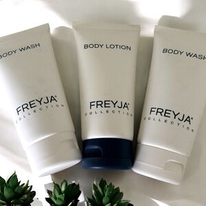 Freyja TWO Body Wash ONE Body Lotion Brand New European Luxury 2.70 Fl oz each